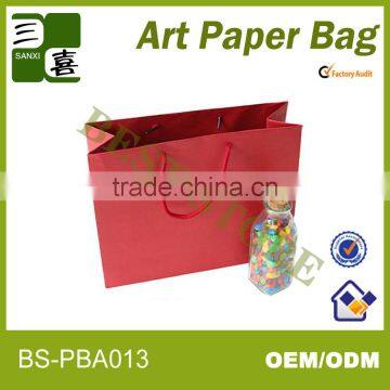 Wholesale beautiful cosmetic coated paper bag