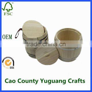 Small Coffee Barrel Wooden Barrel With Lids for Sale photo-3