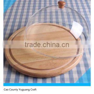 High Quality Wood Bread Tray With Handle,Wooden Food Tray,Bread Storage Tray