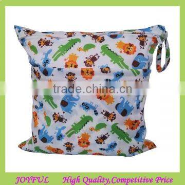 Solid Zippered Baby Wet and Dry Cloth Diaper Bag photo-6