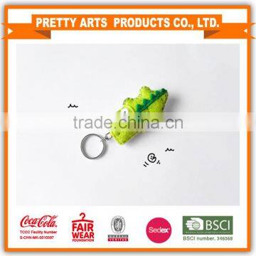 green cute animal keychain charm