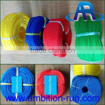 Various color 6/8/10/12mm PP multifilalment Braided Rope for sale