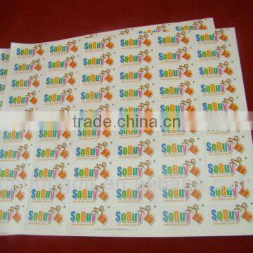 OEM customized design self adhesive 3m clear sticker printing