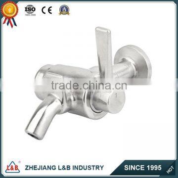 perlick style stainless steel clamped beer sample valve