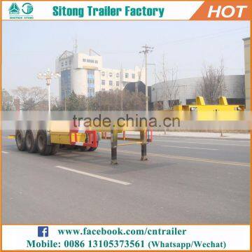 High quality 20ft 40ft container carriage trailer 2 or 3 axles customized skeleton semi trailer