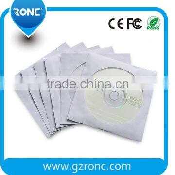 High Quality CD DVD White Paper Sleeve with Clear Window and Flap Envelopes