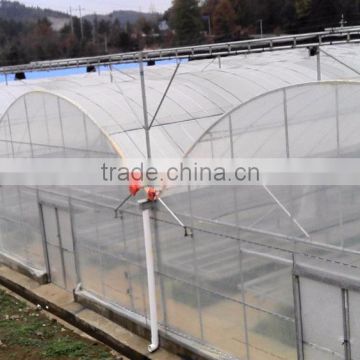 In plastic greenhouse was more arch bridge