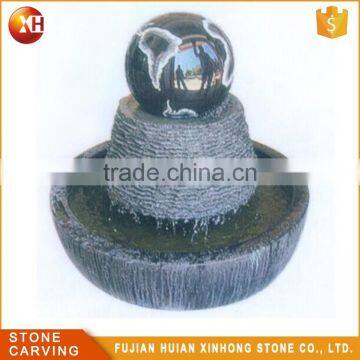 High Quality Granite Black Round Ball Fountain photo-4