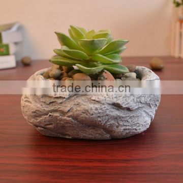 Unique indoor decor stone garden planters