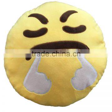 Whole Custom Made Cartoon Round Plush Emoji Pillows photo-5
