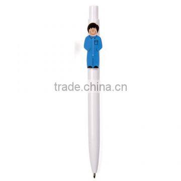 Best Selling Funny Plastic Ball Pen With Professions Dolls photo-4