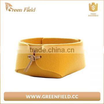 Cute Colorful Eco-friendly Felt Round Storage Box for Sundries photo-3