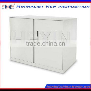 Steel Glass Filing Cabinet Steel Bookcase Metal Lower Glass Cupboard photo-2