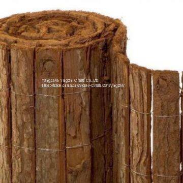 Double Faced Tree Bark Fence for Garden