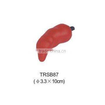 PU stress chili/stress reliever red pepper/chili shape foam squeeze toy