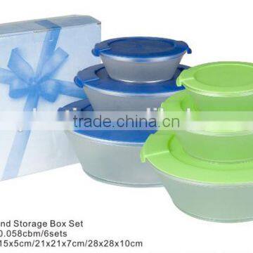 6pcs PS Round Storage Box Set TH-768