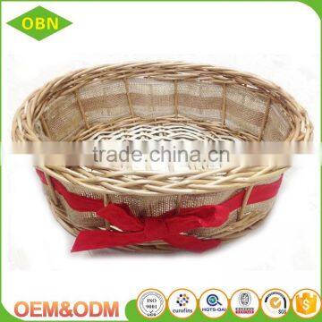China Custom Decorative Fancy Christmas Empty Wicker Wholesale Spa Gift Baskets photo-3