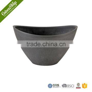 Large Morden Plain Round Coloful Indoor Large Tree Competitive Plastic Planter Recycled Durable Supplier photo-2
