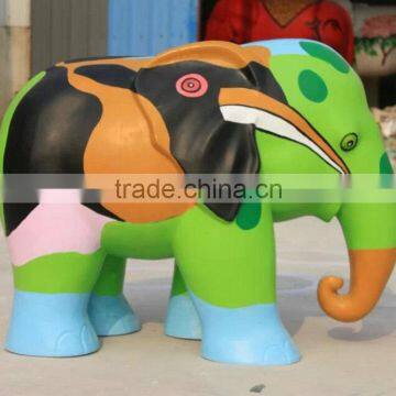 FRP display elephant sculpture