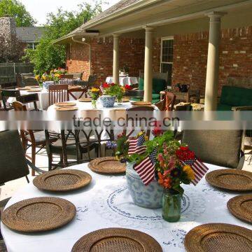 Rattan Charger Round Plate photo-5