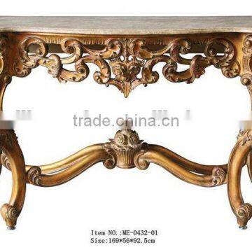 French Style Living Room Furniture Console Table and Wall Mirror photo-3
