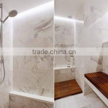 Cheap flooring designs natural stone high glossiness white marble tile