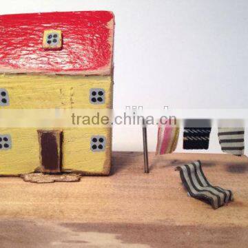 Little wooden house, Driftwood house, gift