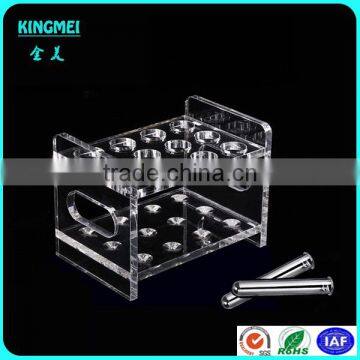 Pop Acrylic Glass Cup Rack Lucite Bullet Cup Displays Gold Acrylic Holder Bullets Cup Stand photo-5