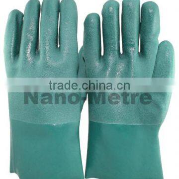 NMSAFETY factory use gloves price cheap double dipping PVC safety glove