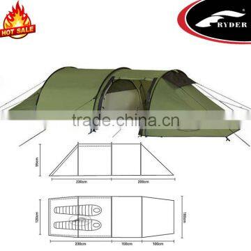 Camping Double Decker Waterproof Fireproof 2 Man Custom Tourist Tube Tent