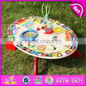 2017 New Design Multi-function Toys Wooden Toddler Activity Table W12D065 photo-2