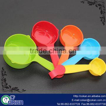 Hot Selling 5pcs Plastic Measuring Cup Set,colorful measuring cup CK-S043