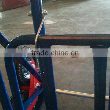 Warehouse Foldable Steel Folding Stair Climbing Handtruck 6 Wheels Hand Trolley HT1312A Manufacture photo-2