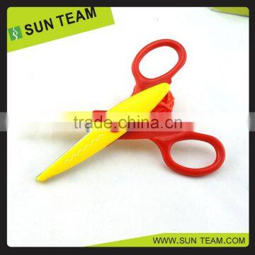 Colorful Safety Kids Craft Scissors Shaped Cutting Children's Scissors photo-2