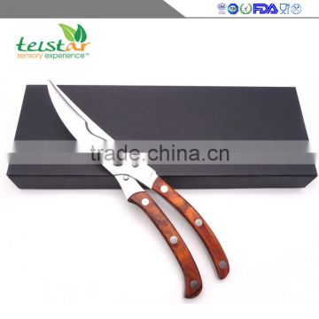 Manufacturers selling chicken bone cut wooden kitchen scissors high-end gift box