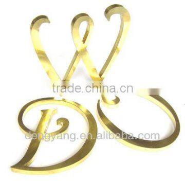 Brass lettering direct from the manufacturer