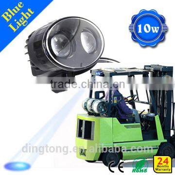 10w 9-80V 48v 24v 12v blue warning light forklift light rechargeable blue point led work light