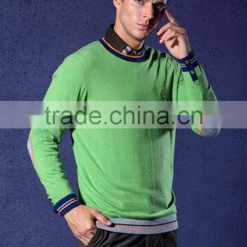 Men's College Style Basic Sweater photo-6