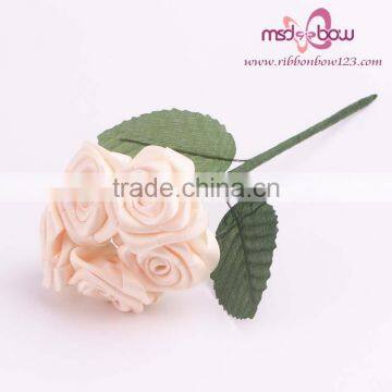 5pcs Pink Satin Ribbon Bridal Bouquets photo-3