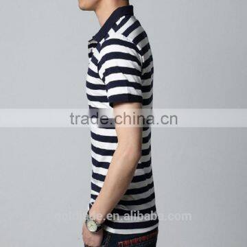 2015 High Quality Polo Shirt Newest Design Polot-shirt for Men,stripe Design Casual or Classical Couple Polo Golf T-shirt photo-2