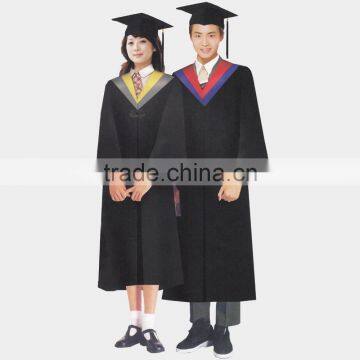 2017 New Graduation gown uniform robes hats with Tassel