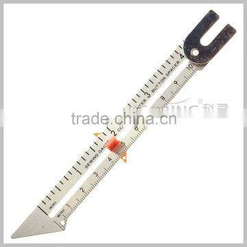 Kearing brand, aluminum sewing guage with sliding ruler,aluminum measuring guage#5006A