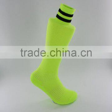 Green Strip Knee High Soccer Socks Men photo-2