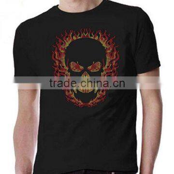 Wholesale Cheaper Custom Skulll Rhinestone Heat Transfer for Clothes photo-3