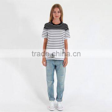 Summer Fashion Blank Striped t Shirt Female t Shirt for Hot Sale photo-3