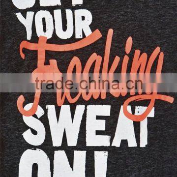 Wholesale Printed Active Slogan Racerback Vest Hot Girls Sexy Tank Tops/singlets photo-3