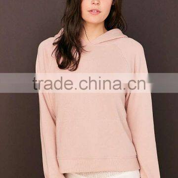 2017Mgoo Fashion Custom Plain Color Hoodie Sweatshirt With Long Sleeves Sexy Women Fleece Hoodies Super Comfy photo-2