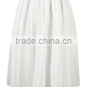 Latest Fashion 2016 Ball Gown Summer Skirt Airtex Prom Midi Skirt White Mesh Skirts Wholesale photo-3