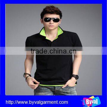 OEM100%Cotton Black Plain Polo Shirts for Man High Quality photo-2