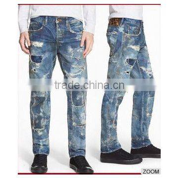 Biker Jeans Fashion Denim Trousers(LOTK061)